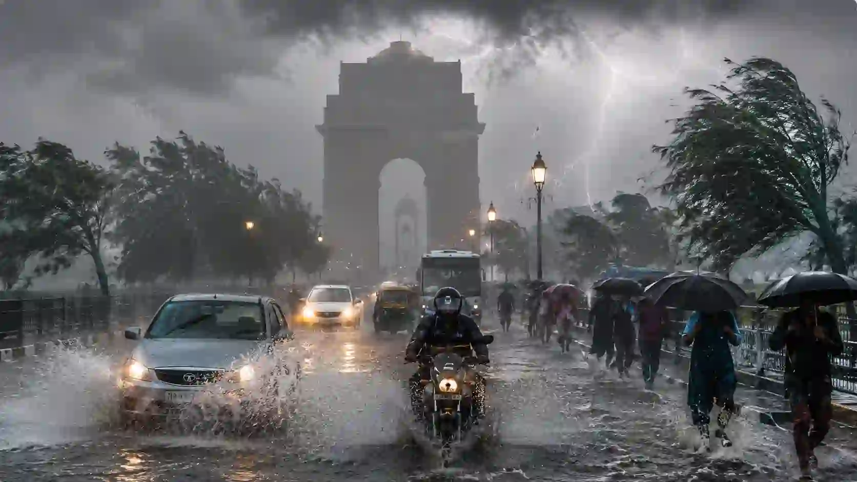दिल्ली-NCR समेत कई राज्यों में भारी बारिश का अलर्ट, पहाड़ी इलाकों में भूस्खलन का खतरा
