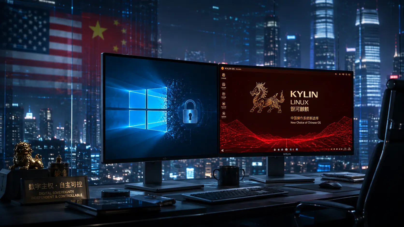 Microsoft को चीन का बड़ा झटका: सरकारी सिस्टम से हटेगा Windows, स्वदेशी Linux OS पर शिफ्टिंग