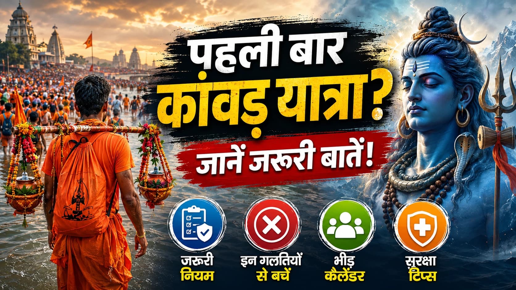 Kanwar Yatra 2026: पहली बार कांवड़ यात्रा पर जा रहे हैं? जानें जरूरी नियम, रूट गाइड और किन गलतियों से बचें