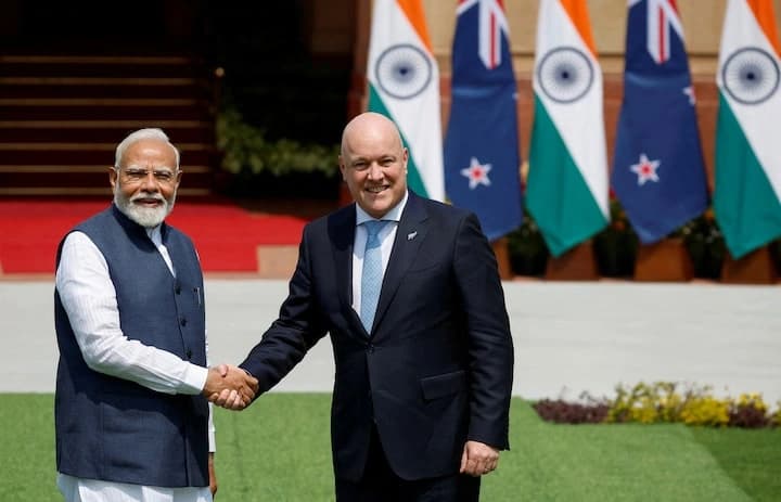 India-New Zealand Relations: पीएम मोदी और क्रिस्टोफर लक्सन ने रिश्तों को दिया 'Strategic Partnership' का दर्जा, रक्षा सहयोग पर बड़ा समझौता