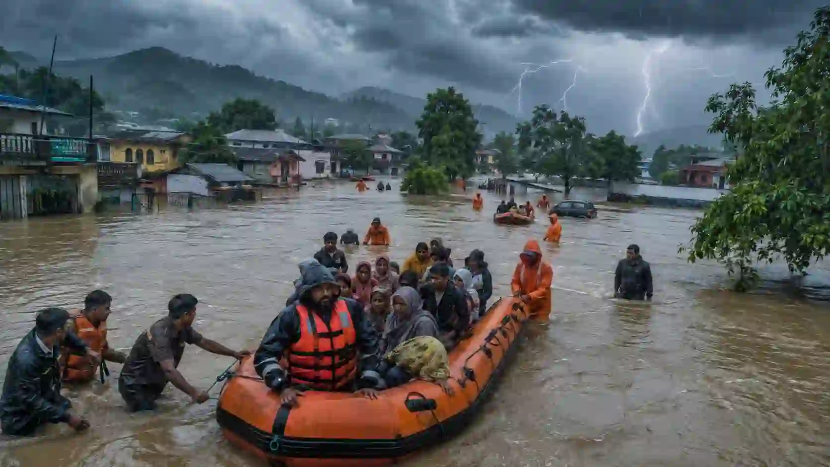 देशभर में मानसून का कहर: IMD का रेड-ऑरेंज अलर्ट, कई राज्यों में बाढ़ और भारी बारिश की चेतावनी