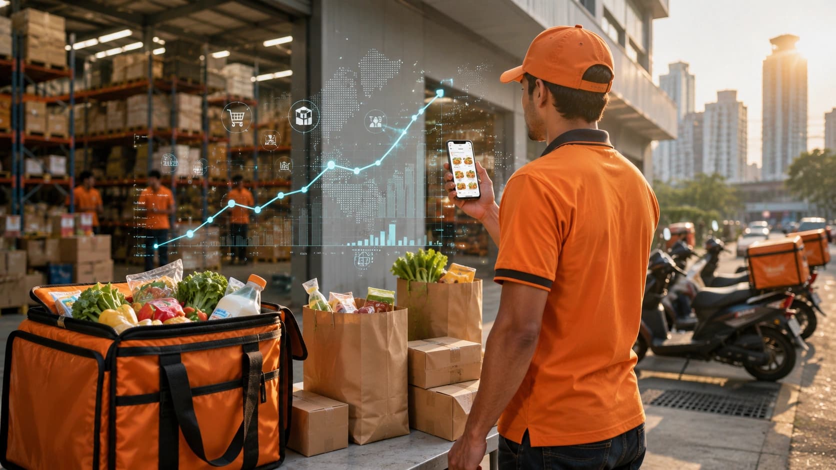Swiggy ने FY2031 तक ₹100 अरब EBITDA और 2.5 ट्रिलियन रुपये के कुल GOV का लक्ष्य रखा है।
