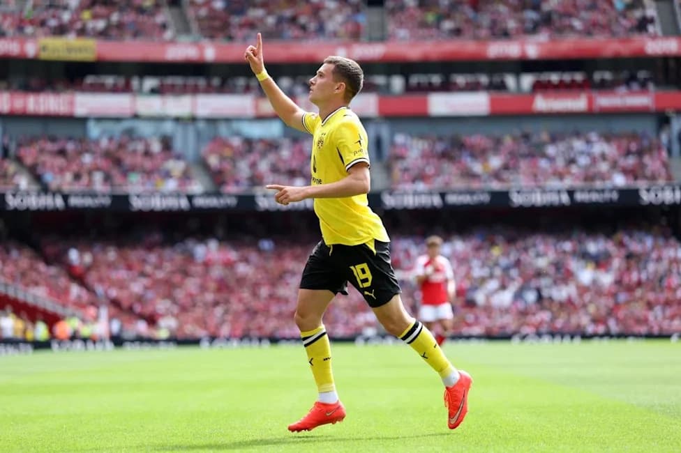 Arsenal को हराने के बाद Dortmund का बड़ा दांव, Said El Mala के लिए €50 Million तक खर्च करने की तैयारी
